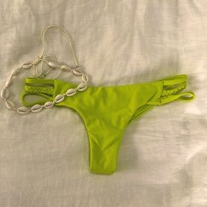 Lime green midori Emile bikini bottoms